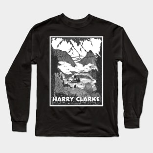 Harry Clarke Landscape Drawing Long Sleeve T-Shirt